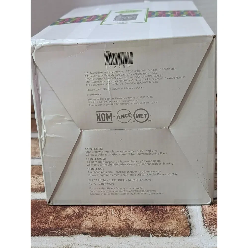 NIB Scentsy Wings Warmer Purple Glass Butterfly Full Size Electric Wax Melt